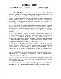 Principios contables de arcacontinental Linley. Página 1