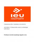 Actividad 2. El desarrollo social y la ideología individual
