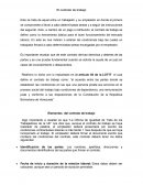 El contrato de trabajo