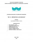 NIC 12 – Impuestos a las ganacias