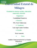 Análisis E Interpretación De Los Estados Financieros