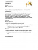 Propuesta didáctica: secuencia didáctica “Preparación de alimentos con miel”