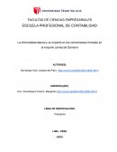 La informalidad laboral y su impacto en los comerciantes formales en el emporio comercial Gamarra