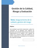 ASEGURAMIENTO DE LA CALIDAD Y GESTIÓN DEL RIESGO