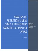 Análisis Financiero CAPM APPLE