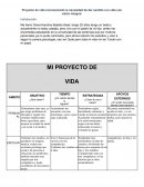 Proyecto de vida reconociendo la necesidad de dar sentido a la vida con visión integral