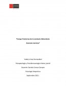 Ensayo trastornos de la conducta alimentaria: Anorexia nerviosa