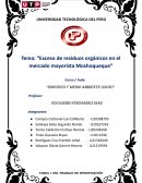 Exceso de residuos orgánicos en el mercado mayorista Moshoqueque