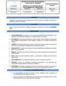 SISTEMA DE GESTION DE SEGURIDAD Y SALUD EN EL TRABAJO INSTRUCTIVO ELABORACION DE PROCEDIMIENTOS Y REGISTROS