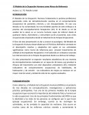 El Modelo de la Ocupación Humana como Marco de Referencia