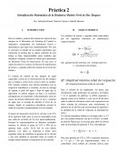 Identificación Matemática de la Dinámica Modelo Nivel de Dos Tanques