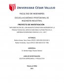 Implementación del lean manufacturing para incrementar la productividad del servicio mecánico automotriz