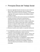 Principios Éticos del Trabajo Social