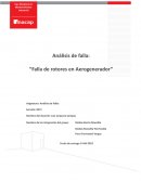 Falla de rotores en Aerogenerador