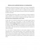DIFERENCIA ENTRE PIBLICIDAD Y MARKETING DIRECTO