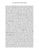 Ensayo lider que no tenia cargo