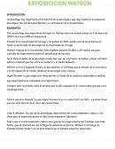 Exposición de la biografía de Watson