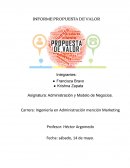 INFORME PROPUESTA DE VALOR