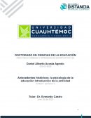 Antecedentes históricos: la psicología de la educación