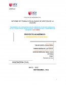 MEJORAMIENTO DE LA INFRAESTRUCTURA VIAL URBANA