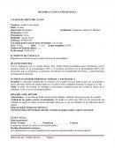 Historia Clinica psicologica
