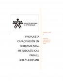 PROPUESTA CAPACITACIÓN EN HERRAMIENTAS METODOLÓGICAS PARA EL EXTENSIONISMO RURAL O AGROPECUARIO