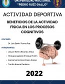 BENEFICIOS DE LA ACTIVIDAD FÍSICA EN LOS PROCESOS COGNITIVOS