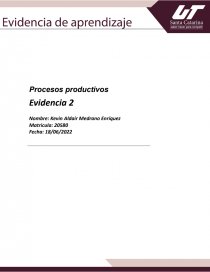 Procesos productivos. Página 1