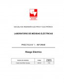 LABORATORIO DE MEDIDAS ELÉCTRICAS PRÁCTICA N° 1 - INFORME