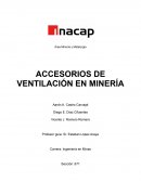 Accesorios de ventilación en minería