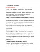 Registro de proveedores. Informacion Relevante