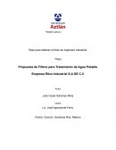 Propuesta de Filtros para Tratamiento de Agua [a]Potable Empresa Ritco Industrial S.A DE C.V