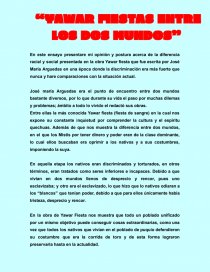 YAWAR FIESTAS ENTRE LOS DOS MUNDOS. Página 1