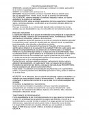 PSICOPATOLOGÍA DESCRIPTIVA