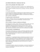 LOS PRINCIPIOS DEL TRABAJO SOCIAL