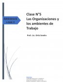 Las Organizaciones y los ambientes de Trabajo
