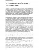 LA DIFERENCIA DE GÉNERO EN EL AUTOMOVILISMO