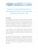 Realización de un análisis bibliométrico básico en la Universidad Técnica de Ambato en la base de datos Web of Science para el periodo 2015 – 2019