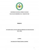 SITUACIÓN SOCIAL DE EXCLUSIÓN DE PERSONAS CON DISCAPACIDAD EN EL PERÚ