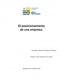 Posicionamiento de una empresa