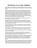 El derecho en mi vida cotidiana