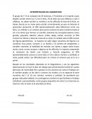 INTERPRETACION DEL DIAGNOSTICO