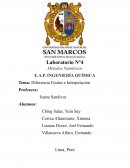 Diferencia Finitas e Interpolación