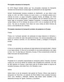 Principales empresas de transporte