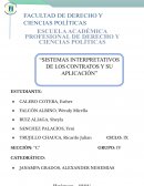 SISTEMAS INTERPRETATIVOS DE LOS CONTRATOS Y SU APLICACIÓN