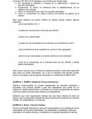 Ejemplo de politicas de Calidad