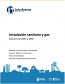 Instalación sanitaria y gas Cálculos de QMP y MAP.