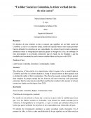 Un lider social en Colombia