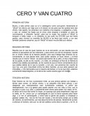 Película Cero y van Cuatro