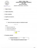 Cálculo del volumen de residuo en la destilación simple